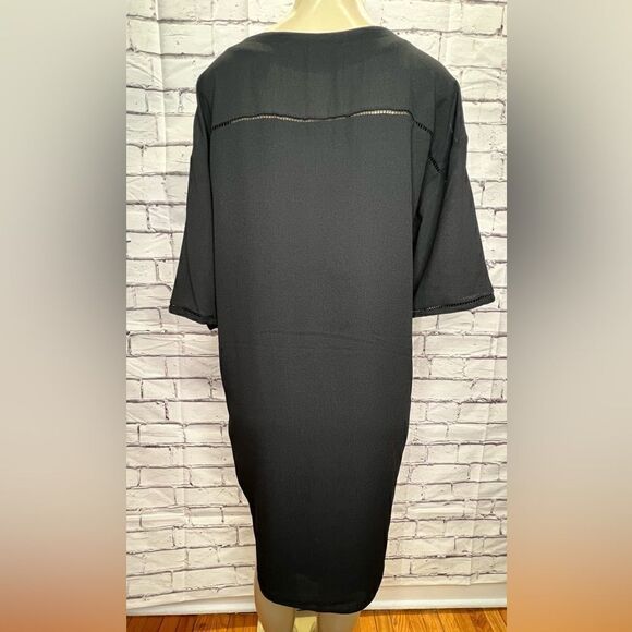 Scotch & Soda | Black V Neck Silk Soirée Dress size 2 =medium - Picture 2 of 7